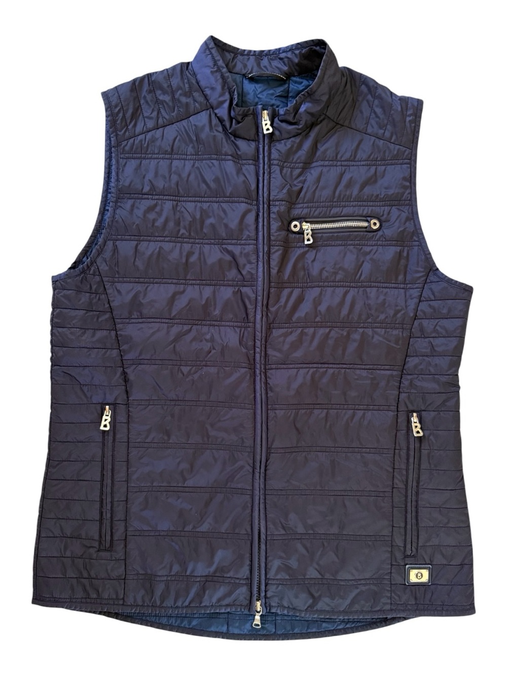Bogner Women’s Navy Vest Silver Accents Size 12